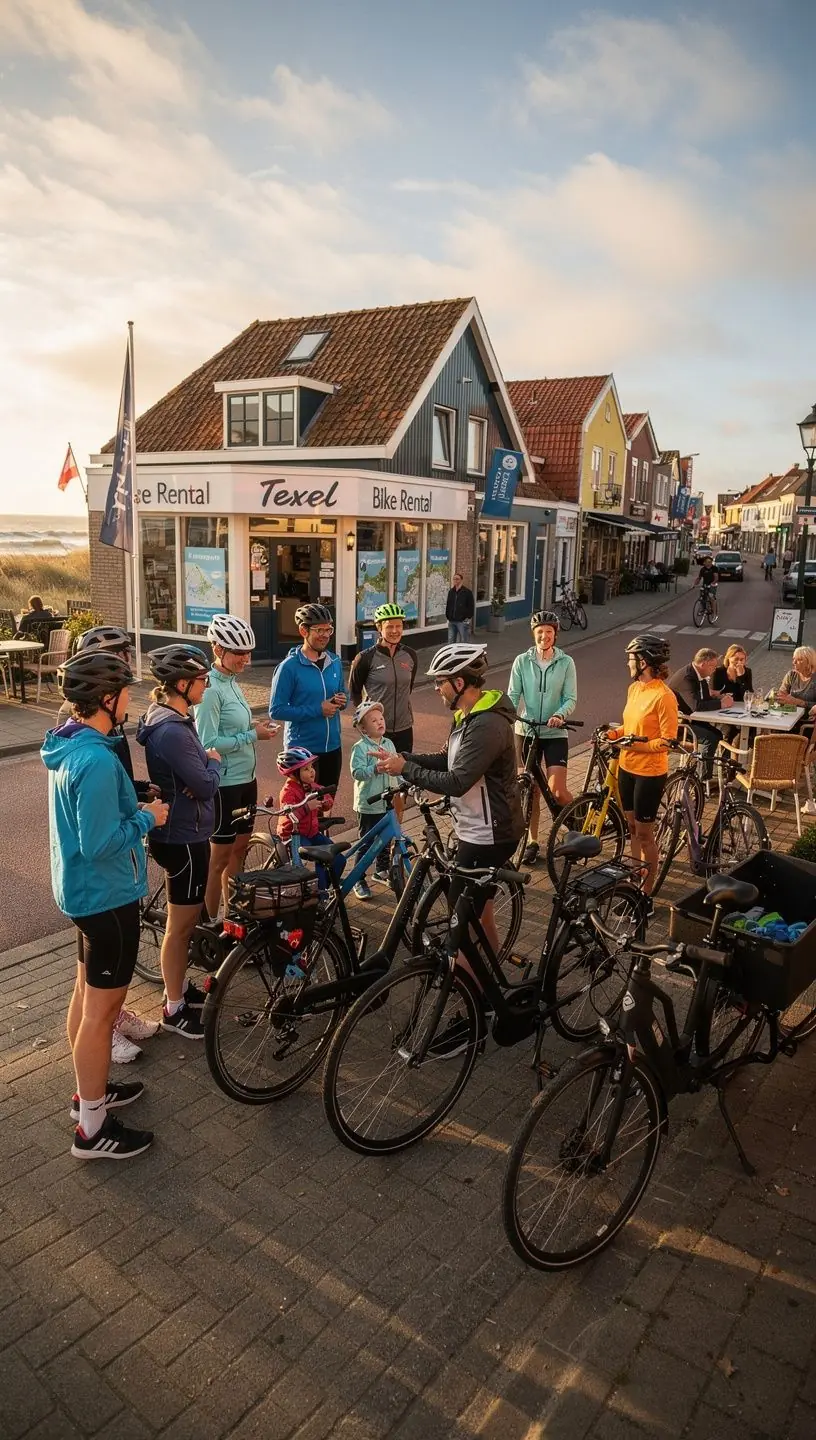 Ferry die van het vasteland naar Texel vaart met passagiers aan boord.