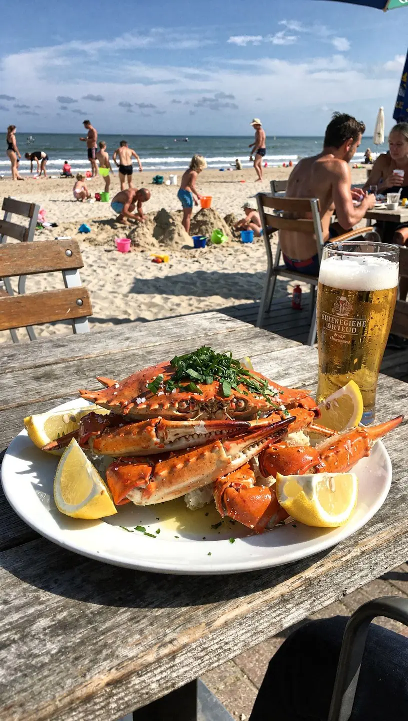 Wandelaar in een natuurreservaat op Texel, omringd door weelderige flora.